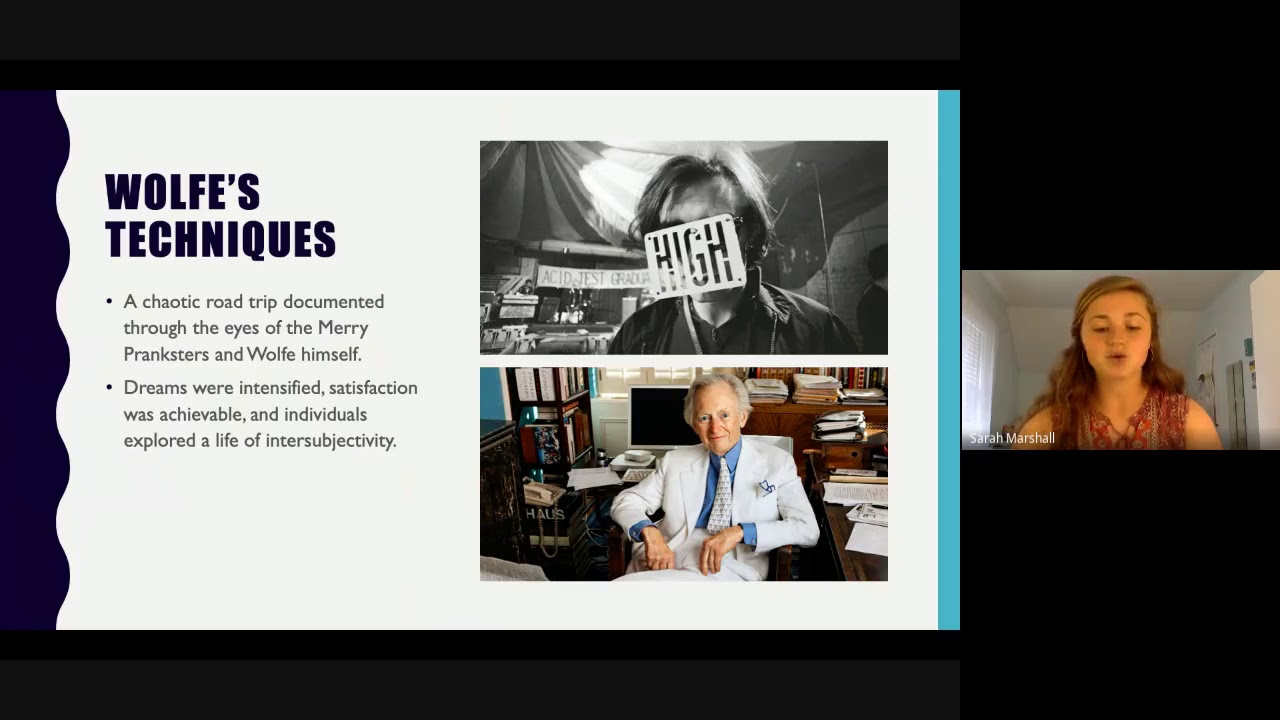 “New Journalism and the Death of the American Dream” Sarah Marshall
