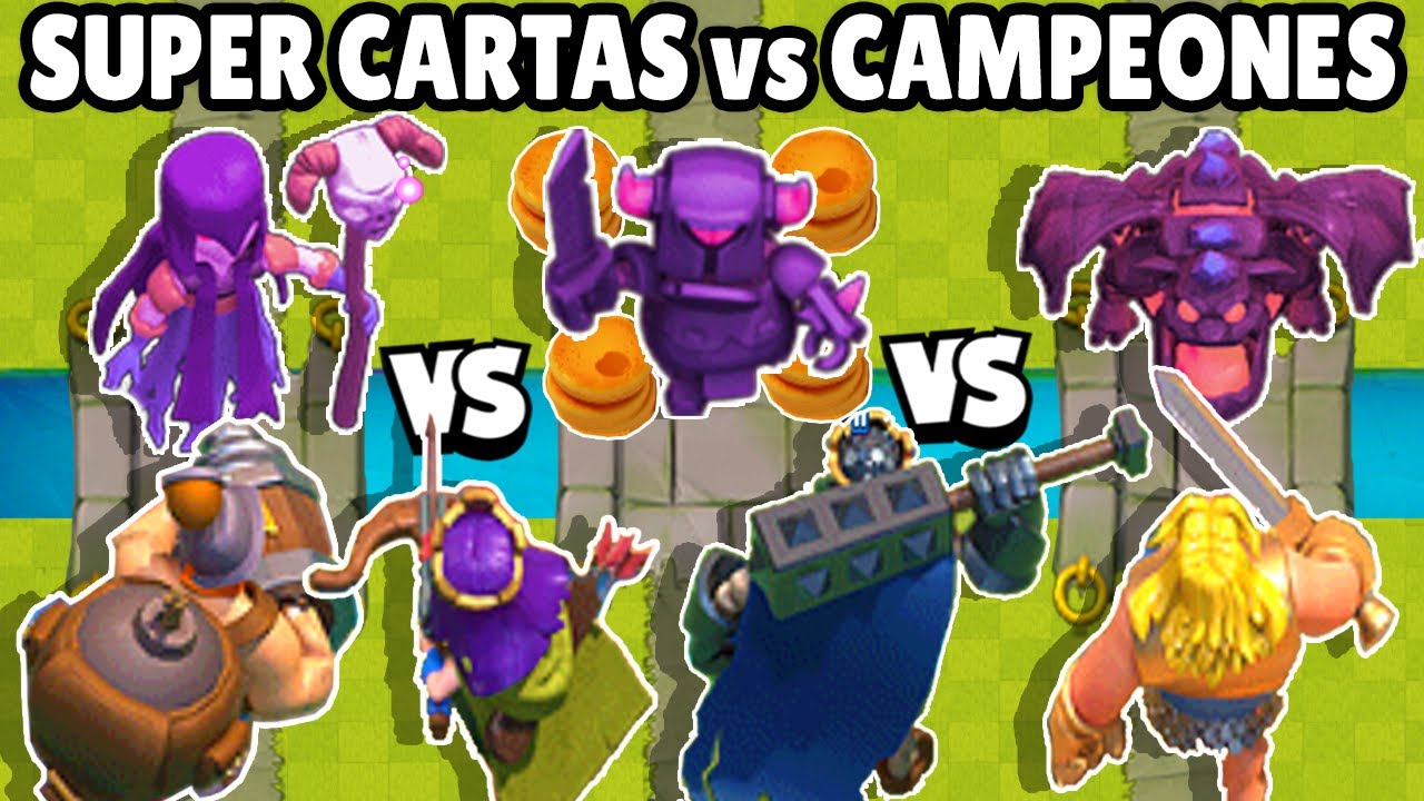 SUPER CARTAS vs CAMPEONES | OLIMPIADAS de CALIDADES | CLASH ROYALE
