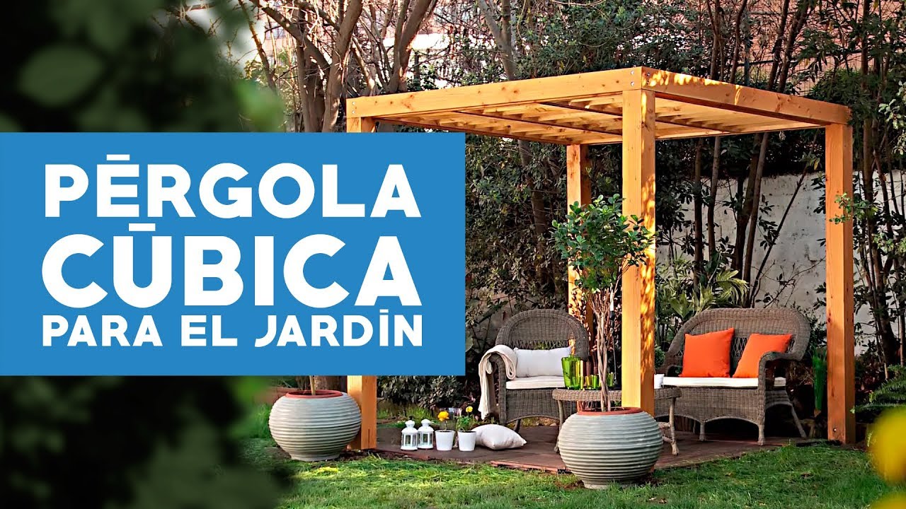 Cómo construir una pérgola cúbica para el jardín