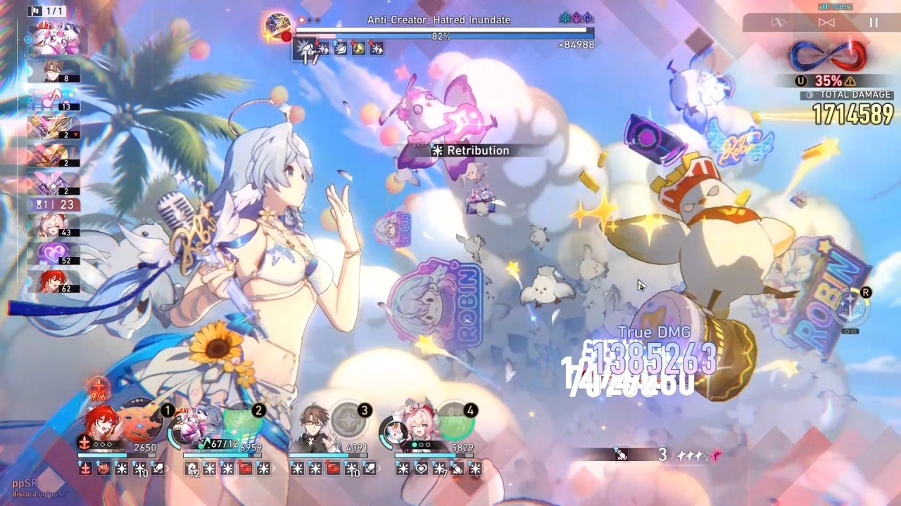 (V4) HSR 4.5 | E2S1 Himeko Nova & E2S1 Robin SP vs 4.5 AA Irontomb King Plight | 10(+5) Cost