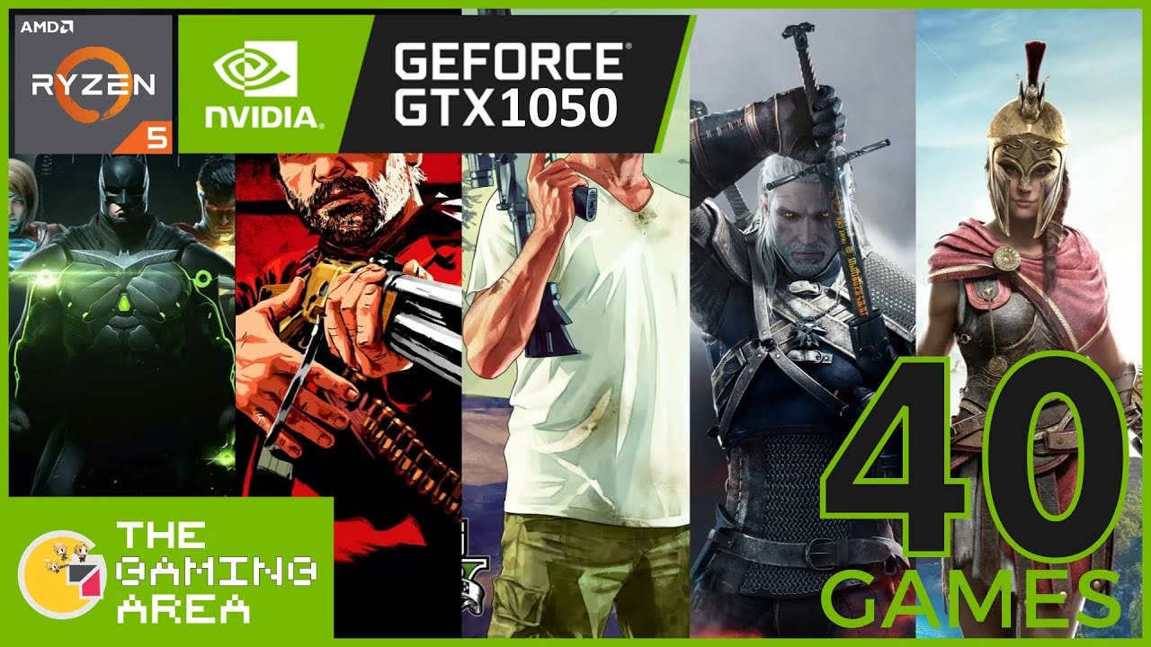 Ryzen 5 3550H и GTX 1050 3 ГБ в 40 играх