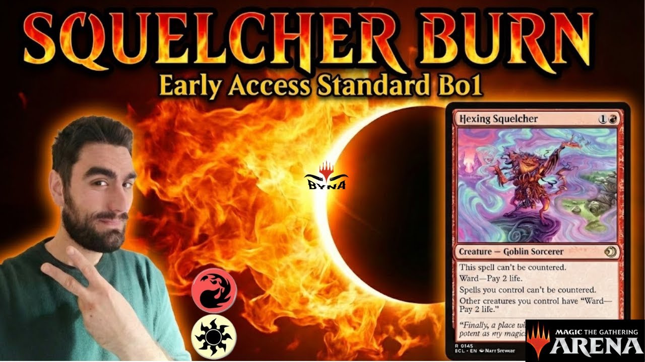 SQUELCHER BURN Standard Bo1 #magicthegathering   #mtg #mtgarena