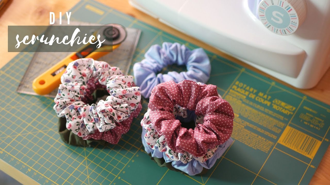 Scrunchie készítés - DIY scrunchies - varrás kezdőknek!