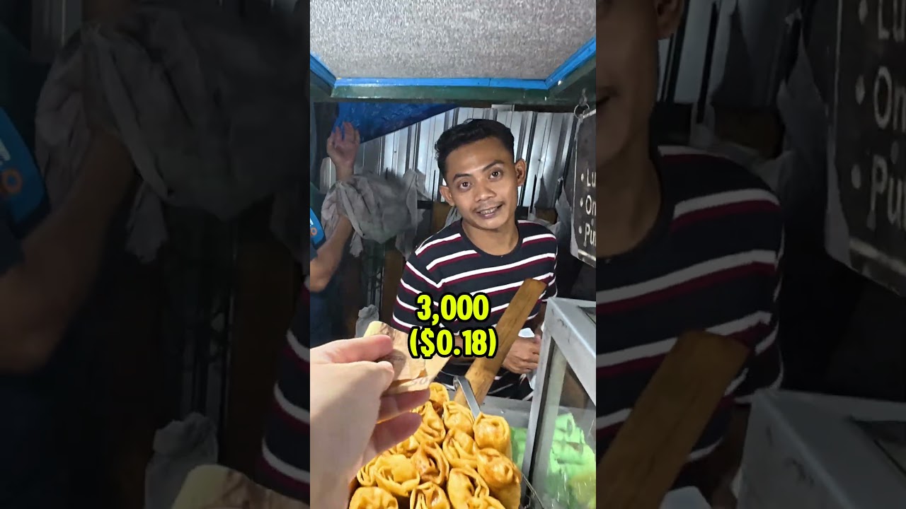 $0,18 Уличный торт на пару в Джокьякарте, Индонезия 🇮🇩 #streetfood