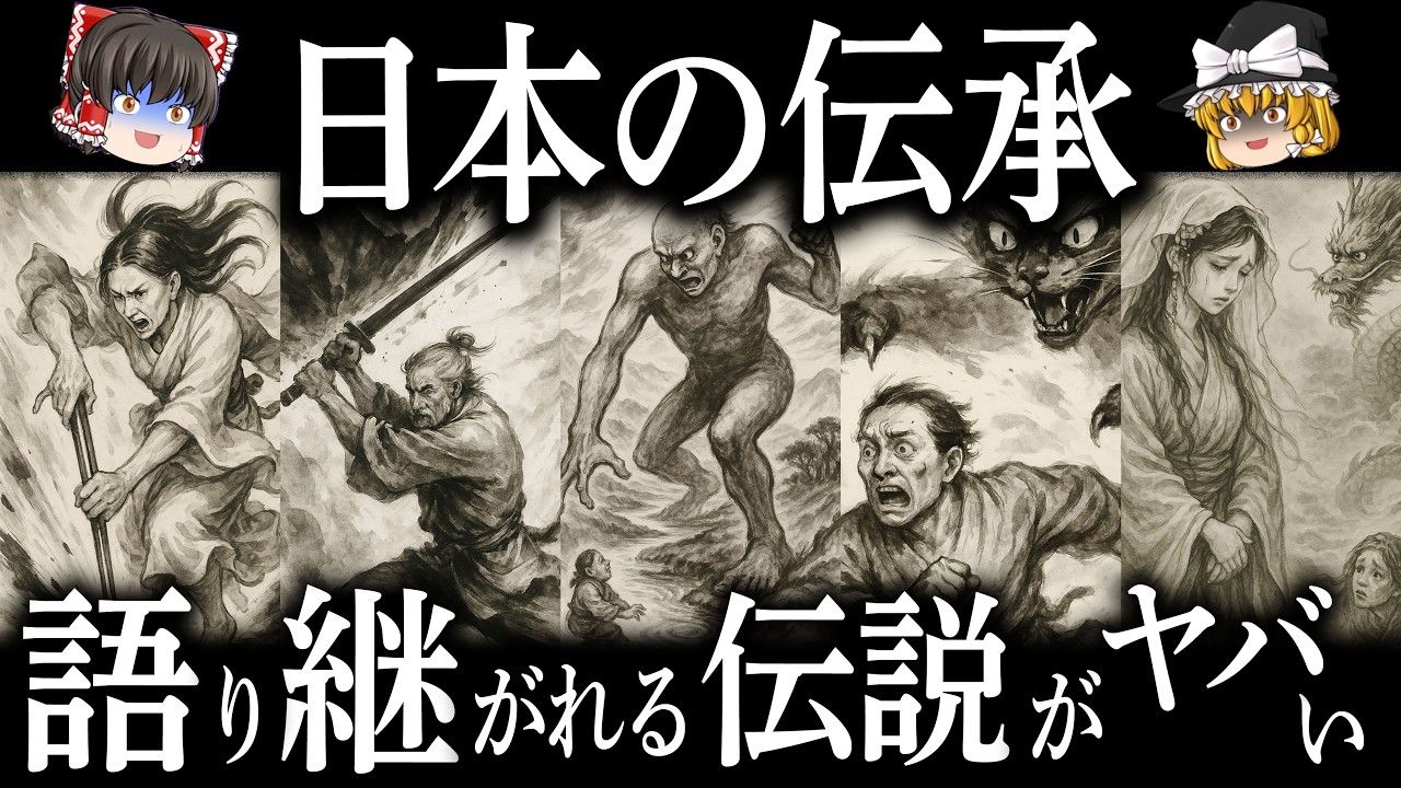 【ゆっくり解説】日本各地に残る伝承が面白すぎる！嘘か真か九つのお話を紹介します【神話 伝承 伝説 日本昔ばなし 日本昔バナシ】