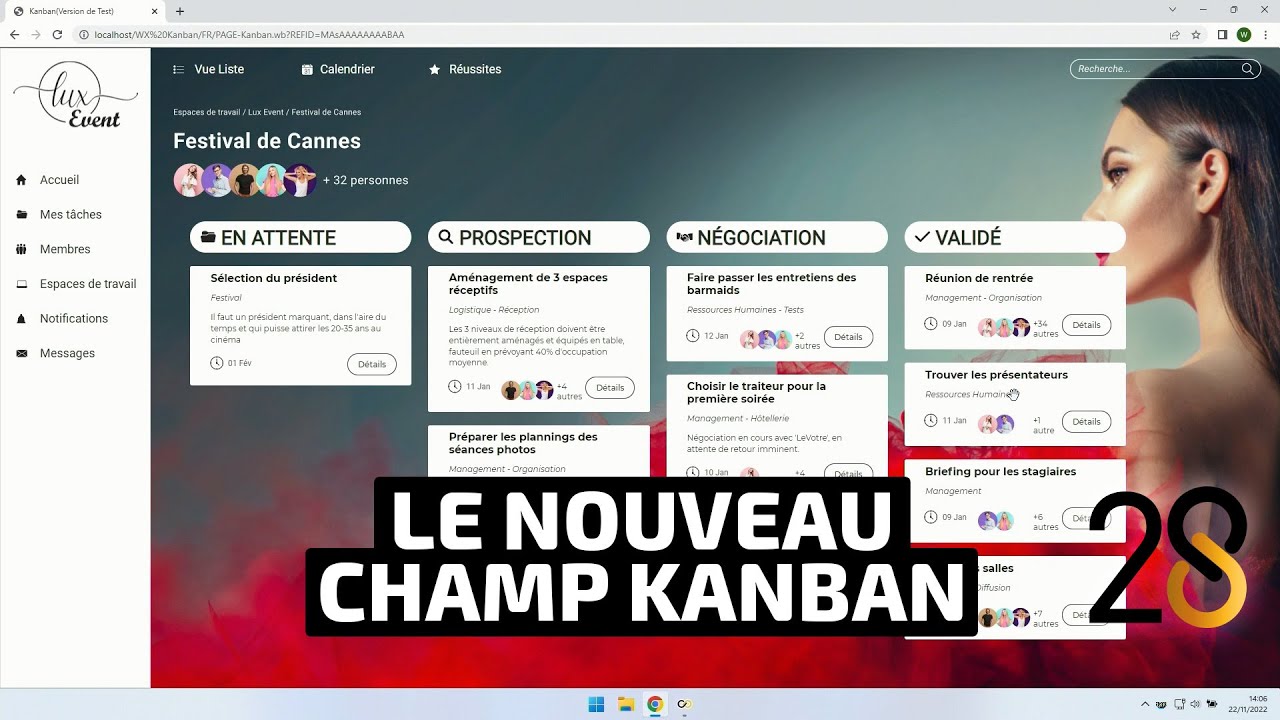 Replay WINDEV TOUR 28, le nouveau champ KANBAN
