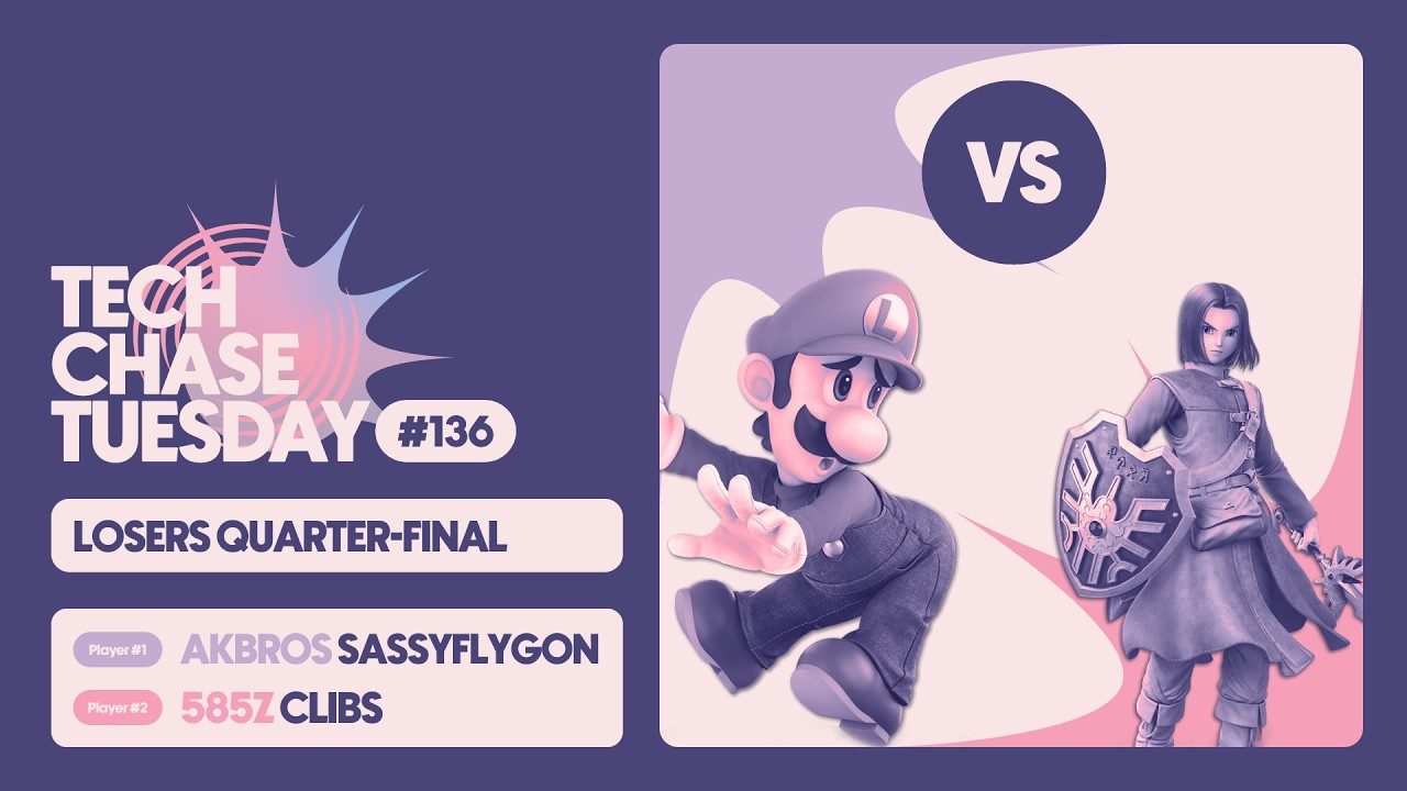Akbros | SassyFlygon (Luigi) vs 585Z | Clibs (Hero) | Losers Quarters | Tech Chase Tuesday 136