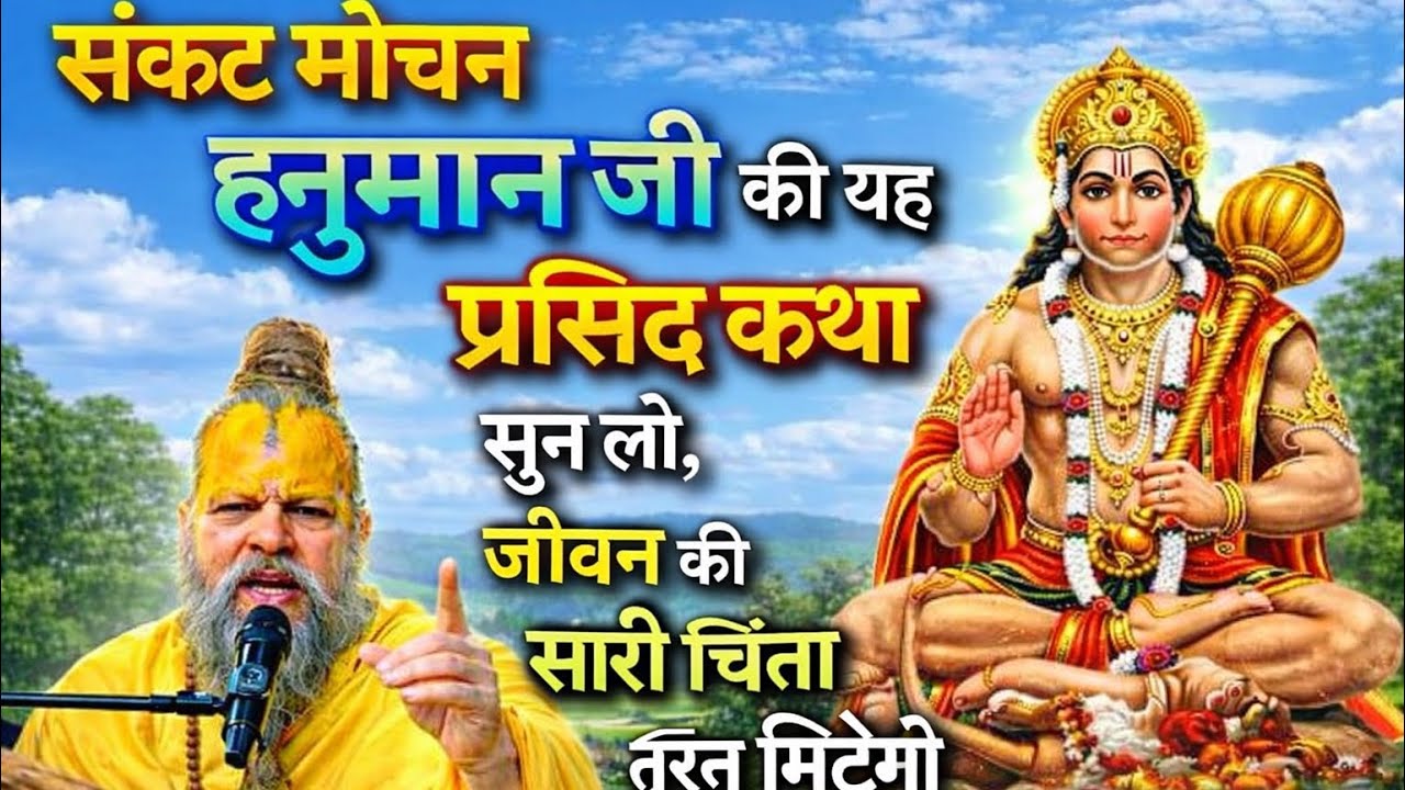 संकट मोचन हनुमान जी की यह प्रसिद्ध कथा सुन लो | जीवन की सारी चिंता तुरंत मिटेगी Hanuman Katha
