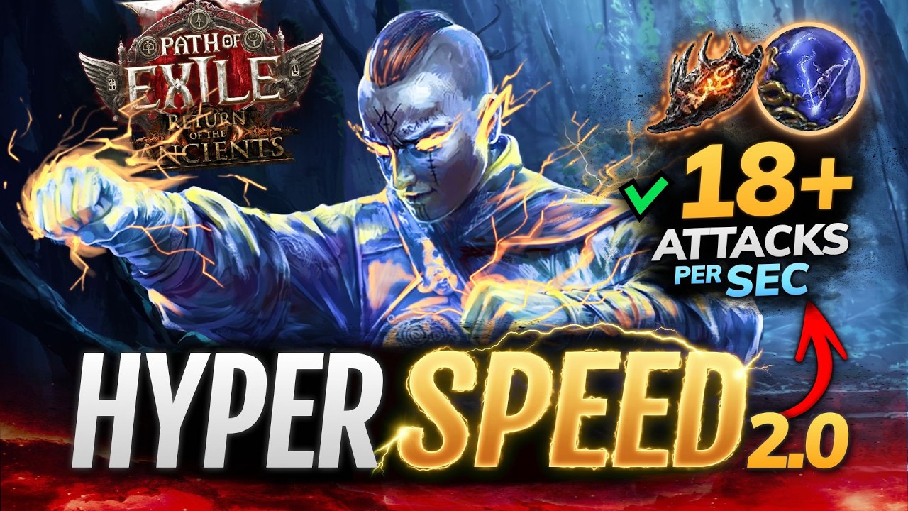 [PoE 2] HYPER SPEED 2.0! - UNARMED Hollow Palm Build for Martial Artist  Monk - Path of Exile 2