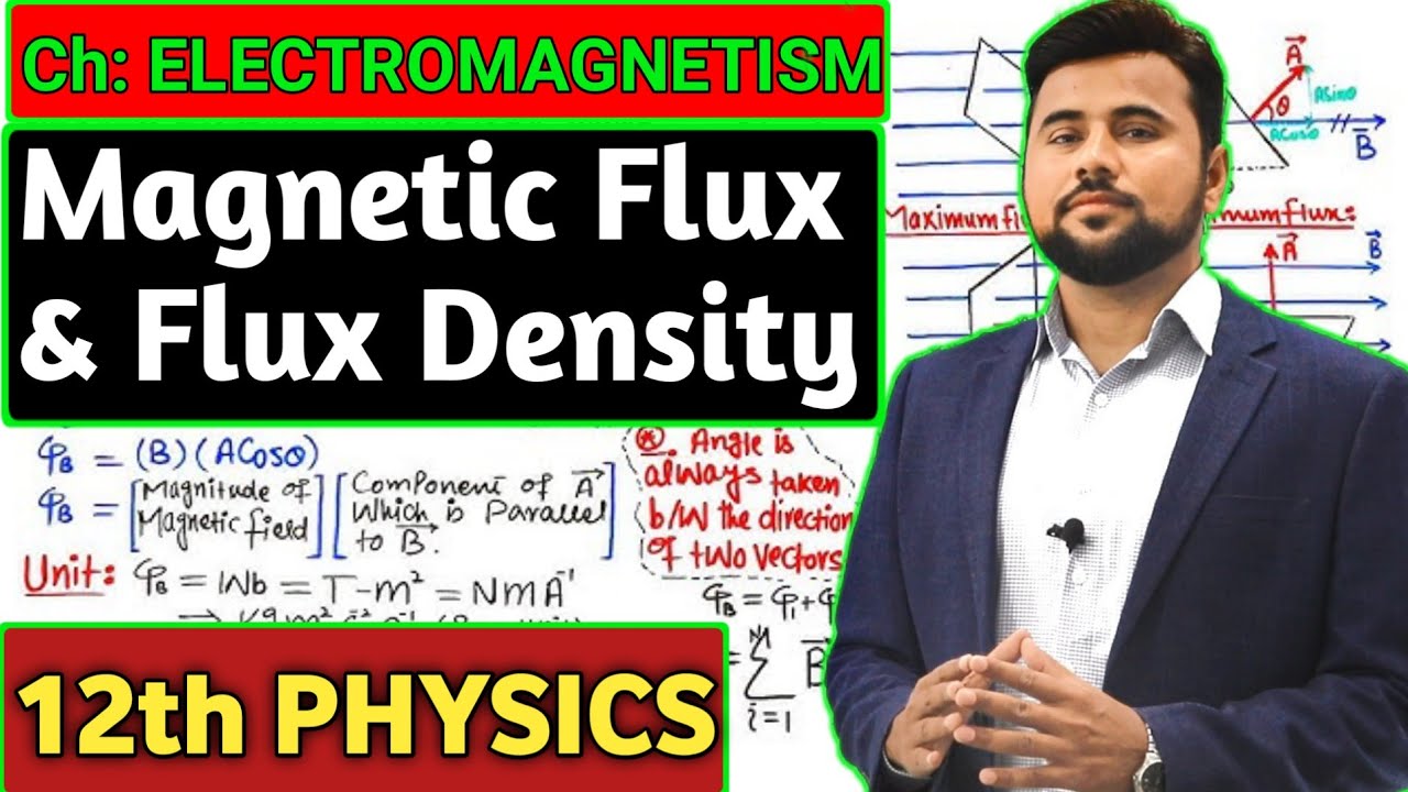 Magnetic flux & flux density👌| Class 12 Physics | Electromagnetism