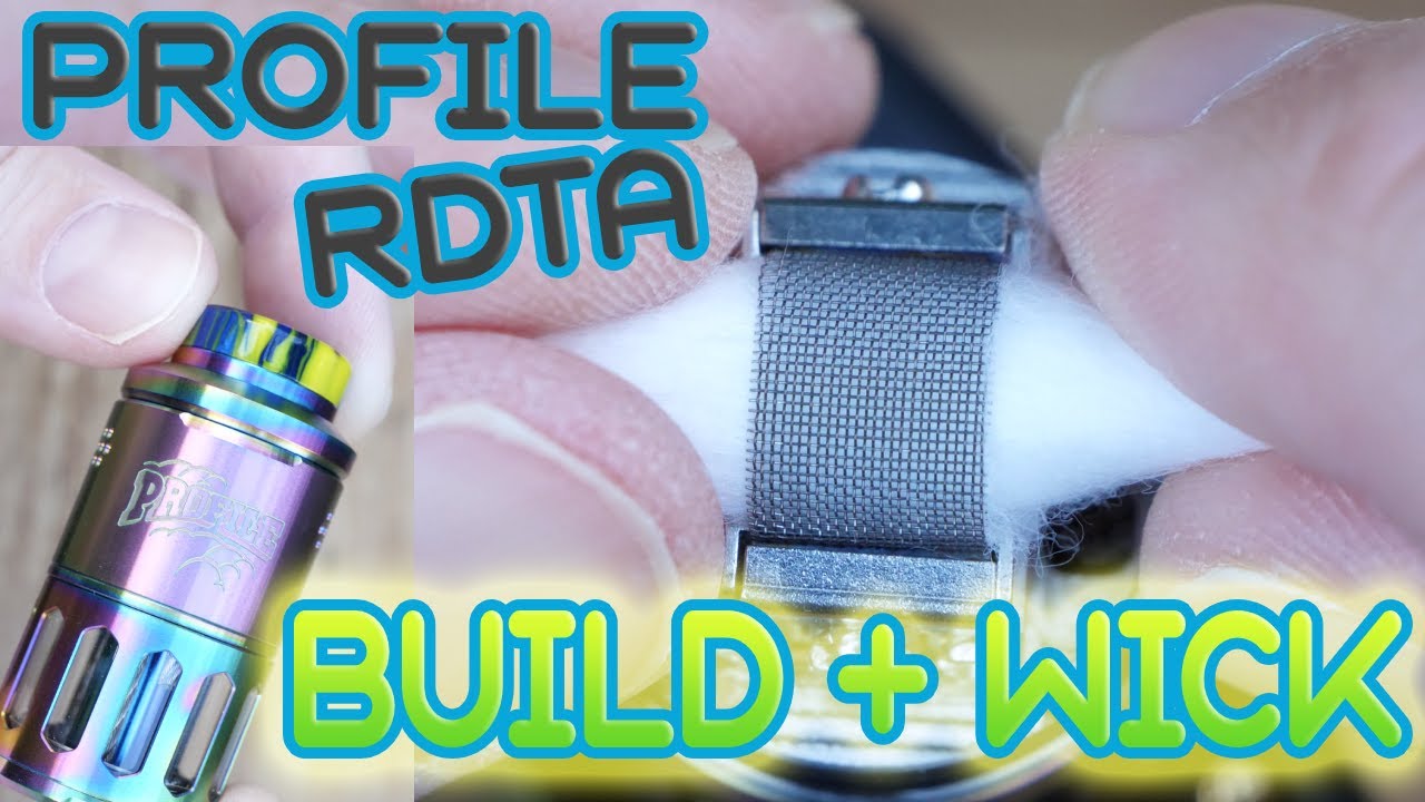 Profile RDTA Build & Wick Tutorial!  Getting The BEST Flavor + Vapor!  Chain Vaping @ 95 Watts EASY!