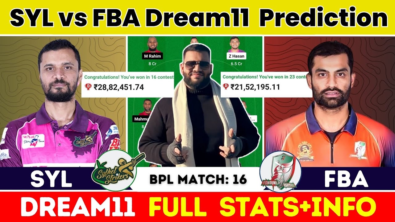 SYL vs FBA Dream Team Prediction|SYL vs FBA Dream|SYL vs FBA Dream Team|