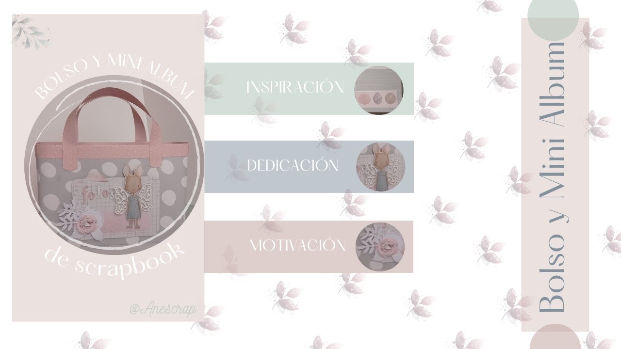Bolso con Mini Álbum de scrap. #scrap #scrapbook #albumscrap
