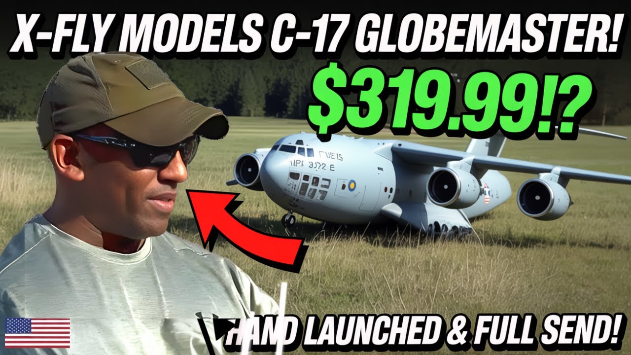 I hand-launched the X-fly Models C-17, The Coolest EDF Jet of 2025.