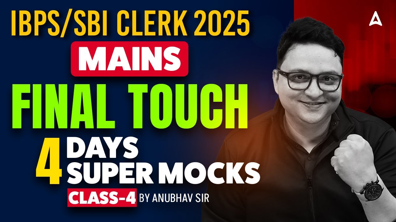 IBPS & SBI Clerk Mains English 2025 | Super Mock Test #4 | Practice Most Expected English Questions