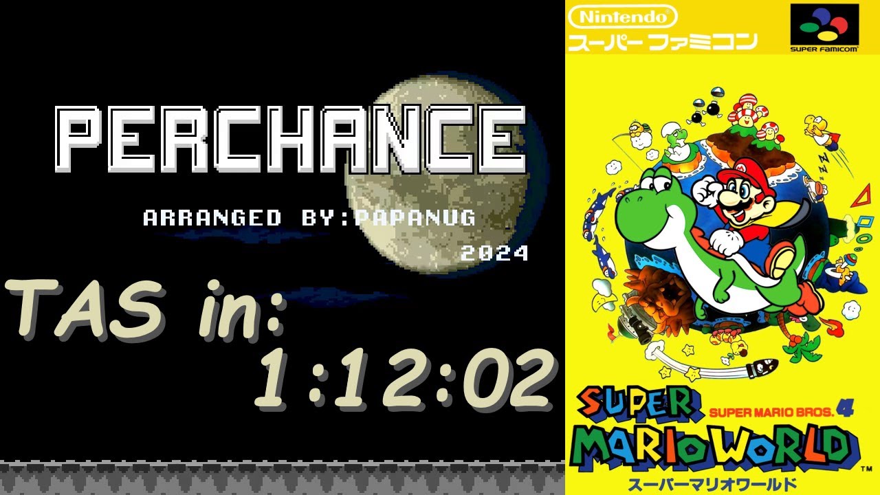 [TAS] Perchance (SMW Hack) All Exits Lights On in 1:12:02