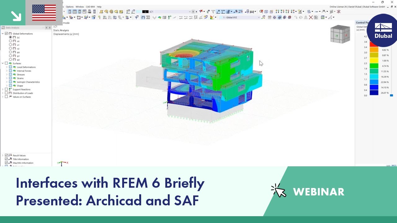 Краткий обзор интерфейсов RFEM 6: Archicad и SAF | Ср, 16 ноября 2022 г.