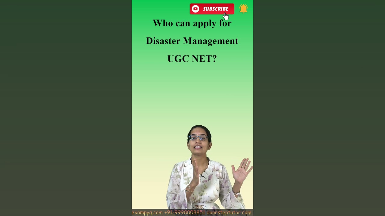 Who can apply for Disaster Management UGC NET #disastermanagement