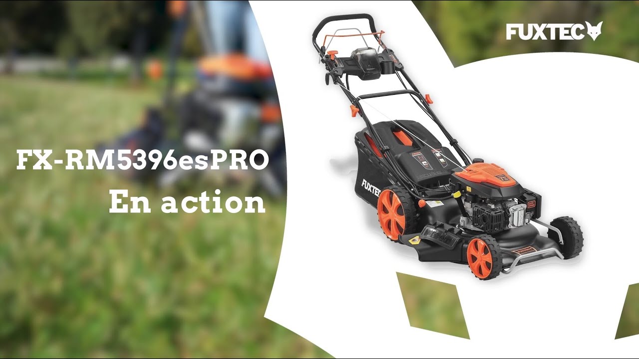 FUXTEC - Tondeuse thermique FX-RM5396eSPRO - en action