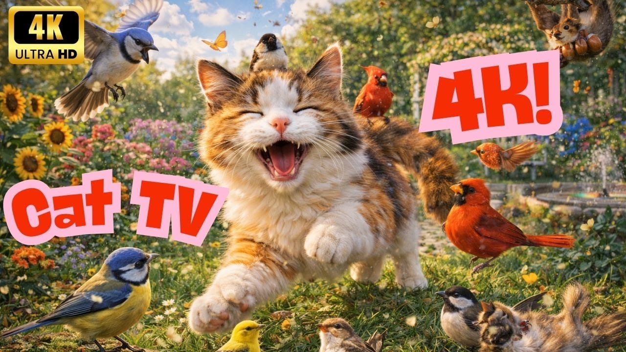 Cat TV for Cats to Watch 😲 The Forest Secret Cats Can’t Look Away From | 4K UHD