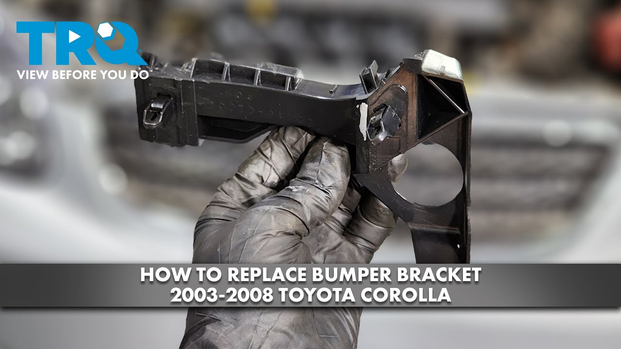 Как заменить кронштейн крышки переднего бампера Toyota Corolla 2003-2008 годов