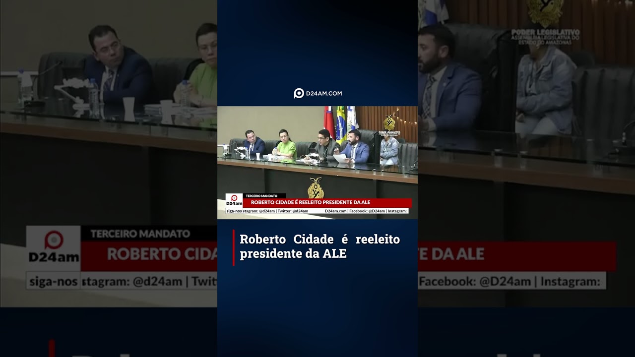 ROBERTO CIDADE &Eacute; REELEITO PRESIDENTE DA  ALE
