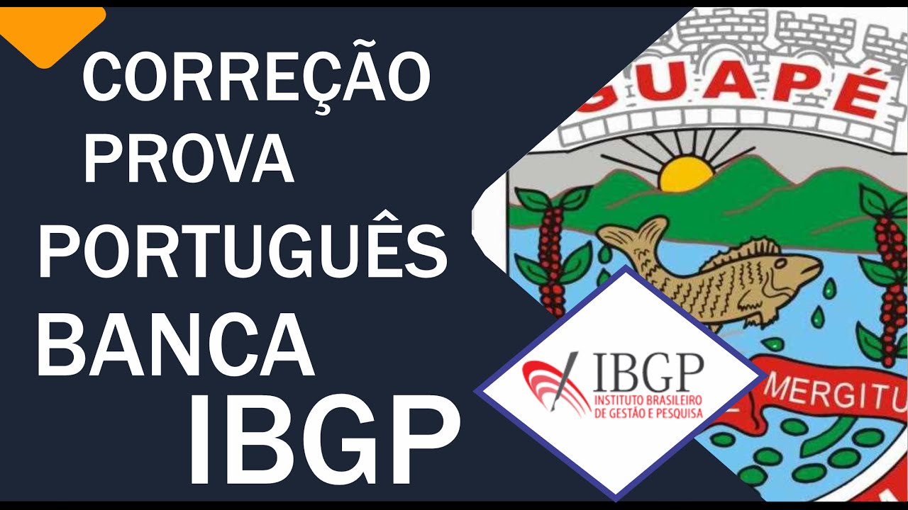 CORREÇÃO PROVA PORTUGUÊS -BANCA IBGP