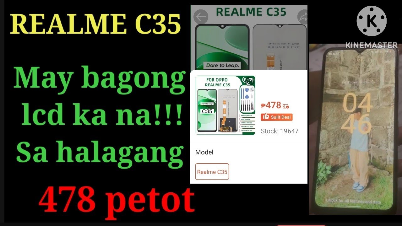 Paano magpalit ng lcd ng REALME C35 (step by step)