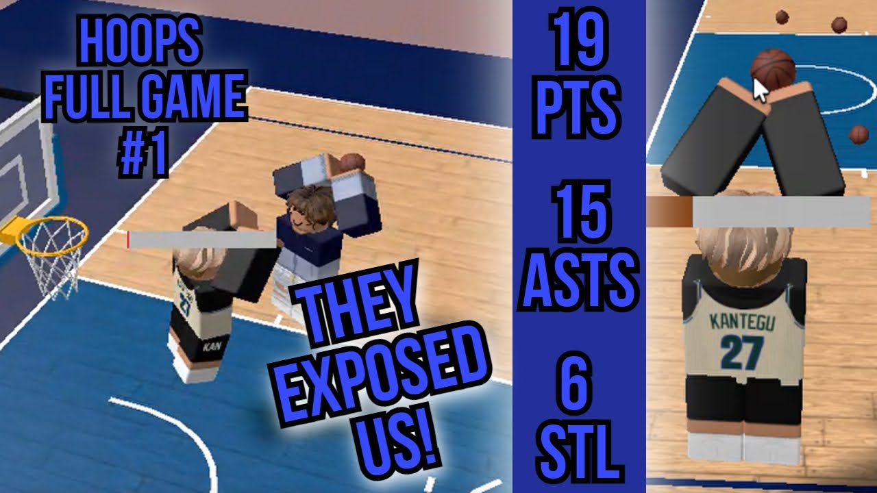 THEY EXPOSED US! - Hoops Full Game #1 - Hoops Demo Basketball Roblox