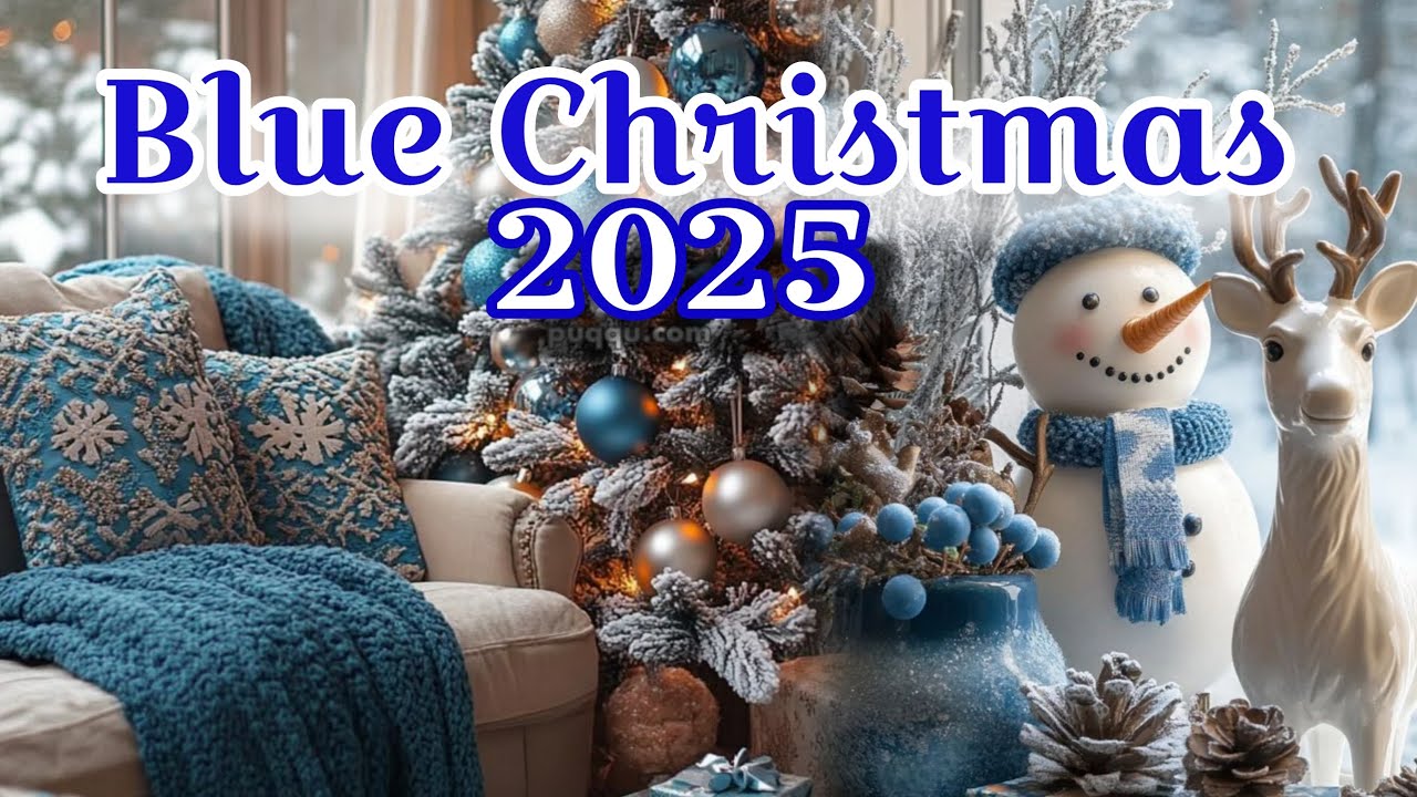 **Tendencia NAVIDAD AZUL 2025 ✨🎄 | Decoración Sofisticada en Tonalidades Azul*