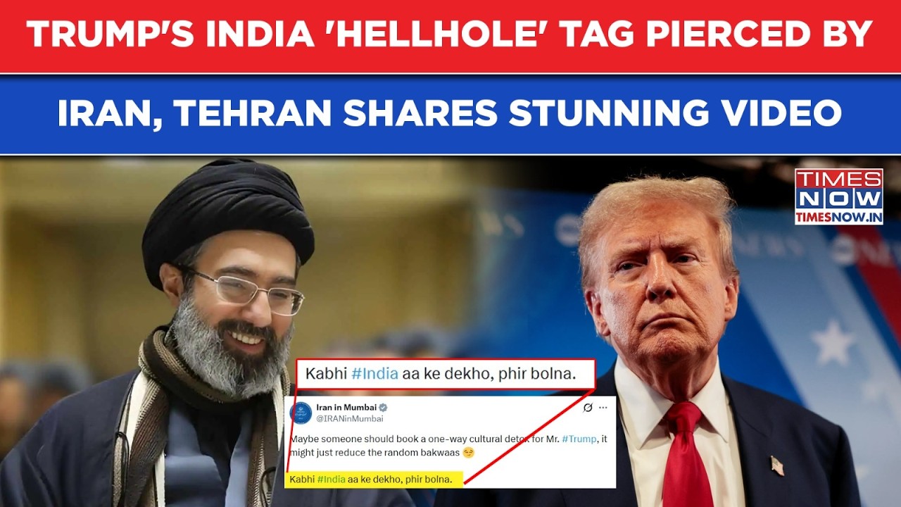 Trump's India 'Hellhole' Tag Punctured By Iran, Tehran Shares Mesmerising Video To Snub POTUS