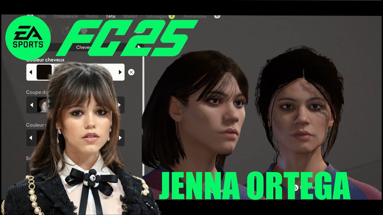 EA FC 25 - Create Jenna Ortega (Face Creation)