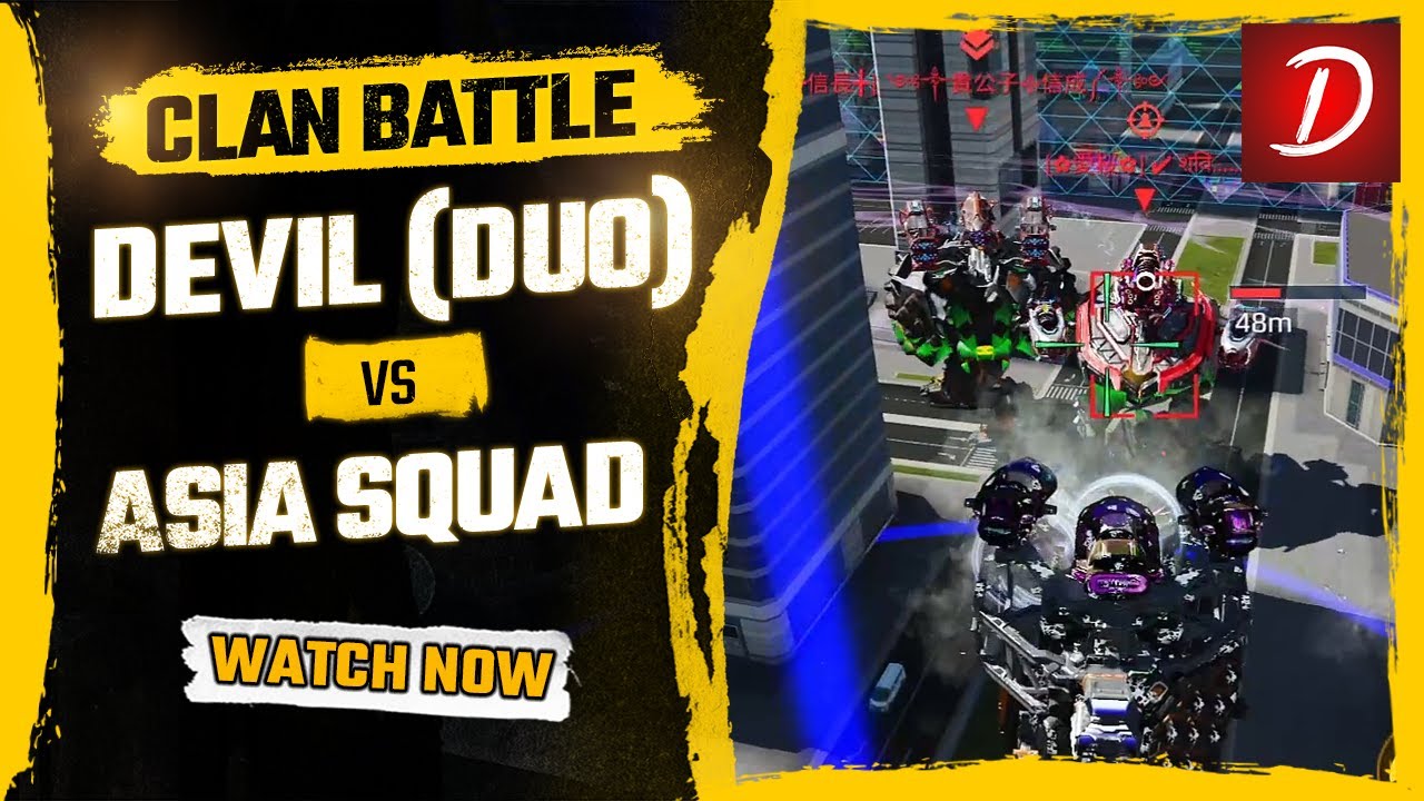 🔥 Devil Duo vs Asian Mix Squad (5) : War Robots WR