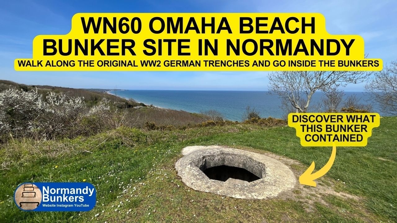 HIDDEN WW2 BUNKERS ABOVE OMAHA BEACH IN NORMANDY