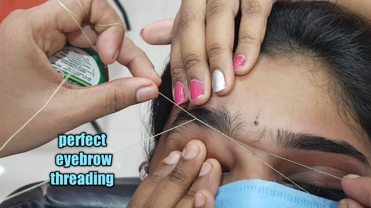 perfect eyebrow threading/threading eyebrow /easy eyebrow threading/how to do eyebrow threading