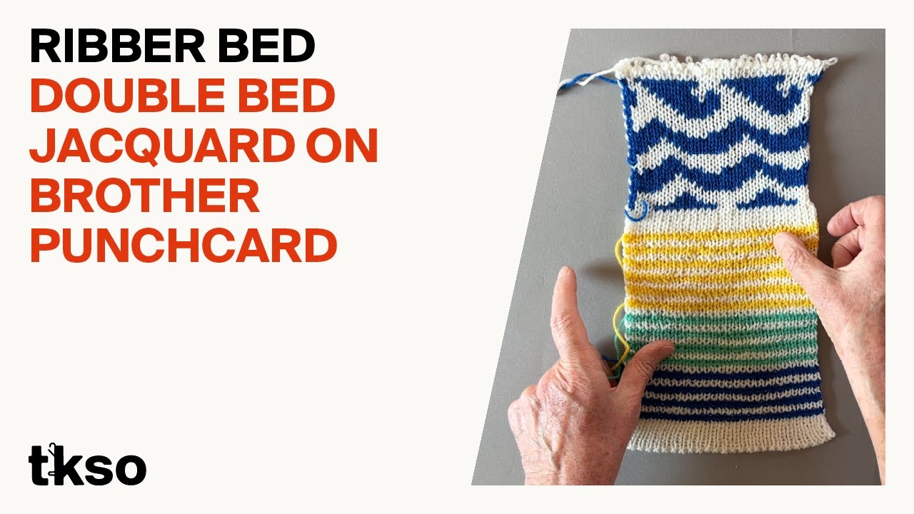Double Bed Jacquard on Brother Punch-card Machine