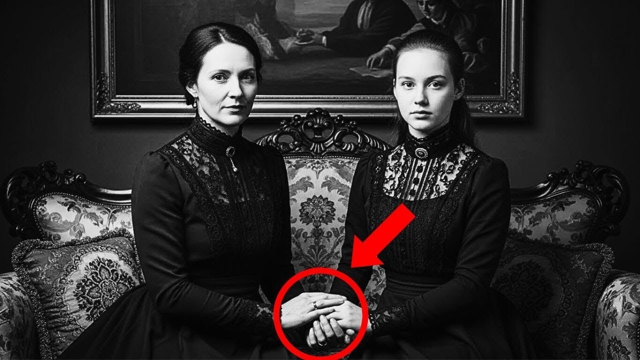 In this 1902 portrait of mother and daughter, their clasped hands conceal a dark mystery