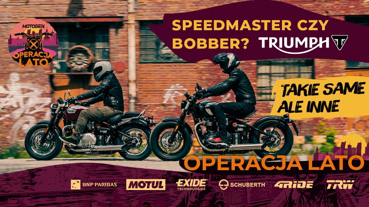 Triumph Bonneville Speedmaster i Bobber. Szybka opinia #operacjalato