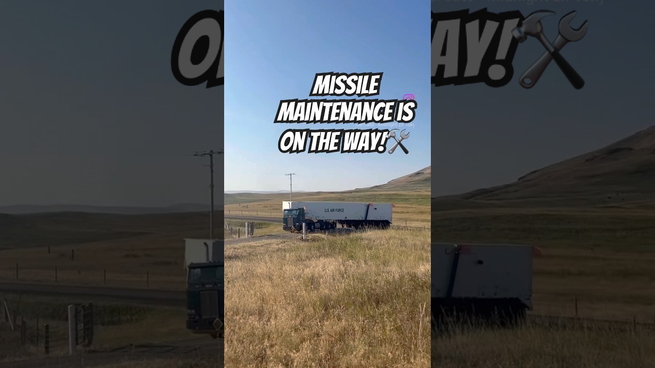 Missile Maintenance is on the way!🛠️ #usaf #usairforce #usmilitary #missile #maintenance
