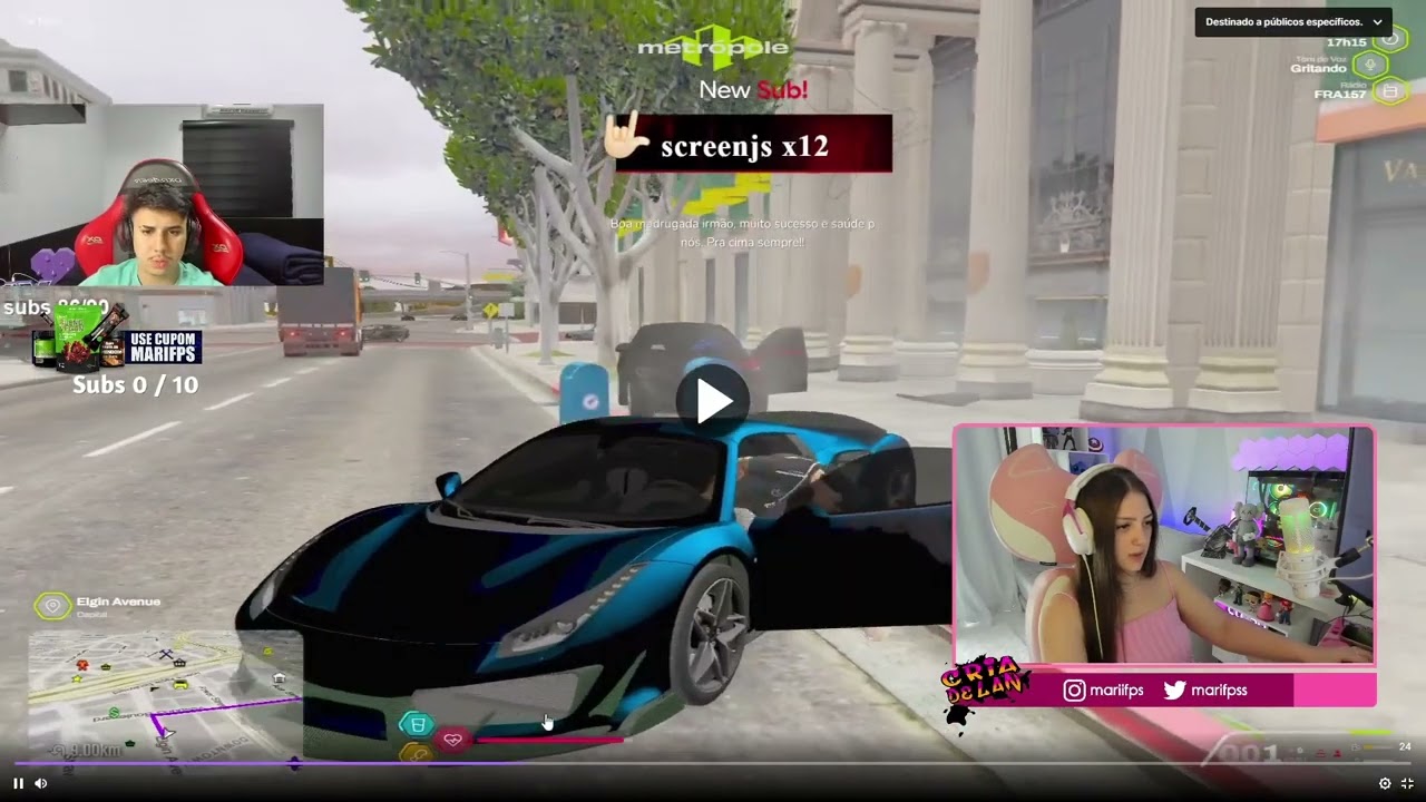 MARI REAGINDO AO KROZZ QUEBRANDO 2 E CAINDO POR TK | Cortes da Marifps