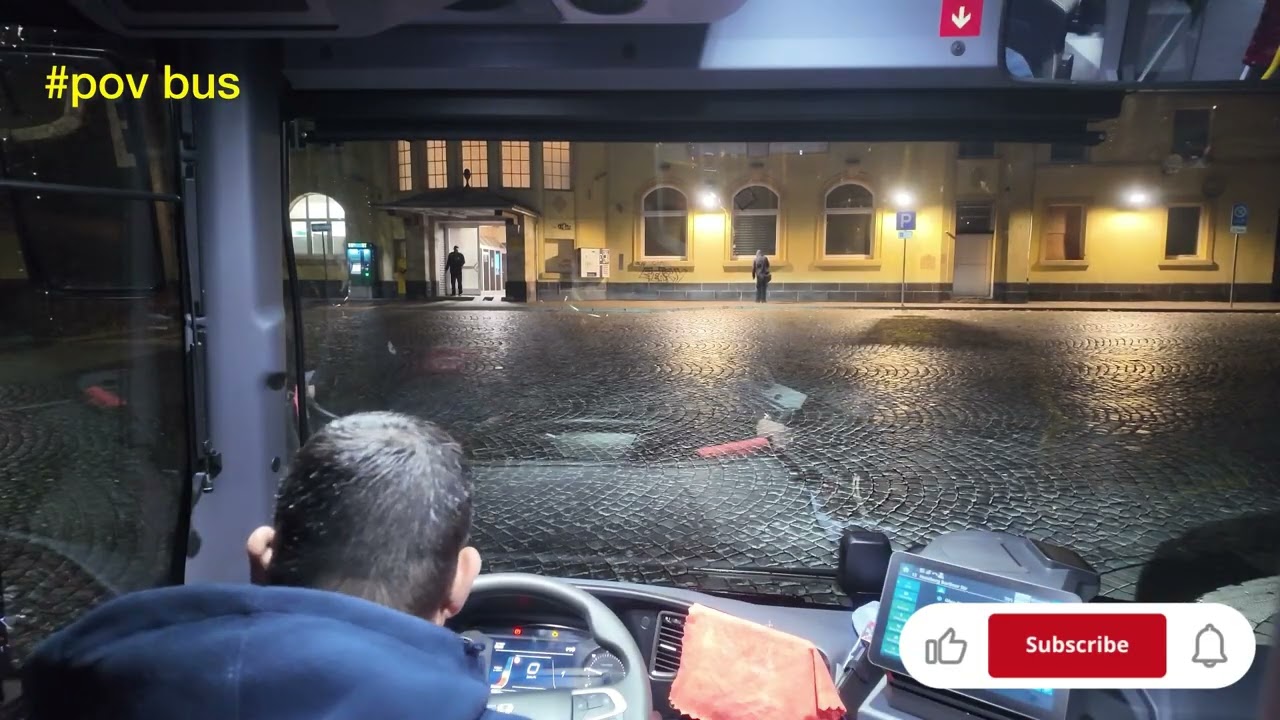 ❌Early Morning Bus Driver POV School Route in Germany in 4k❌