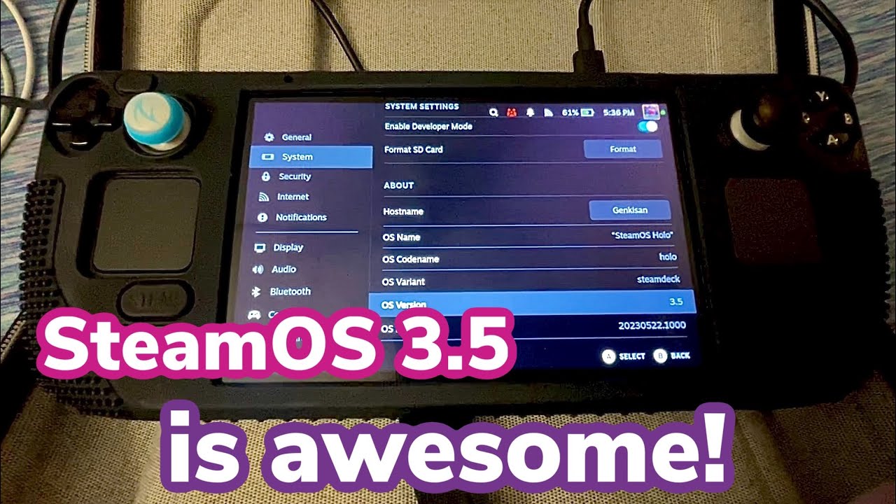 SteamOS 3.5 new features.