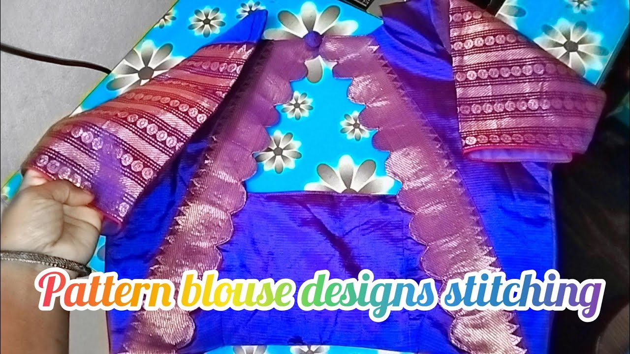 Most trending scallop back neck design stitching telugu/new trending patternblouse/new blousepattern
