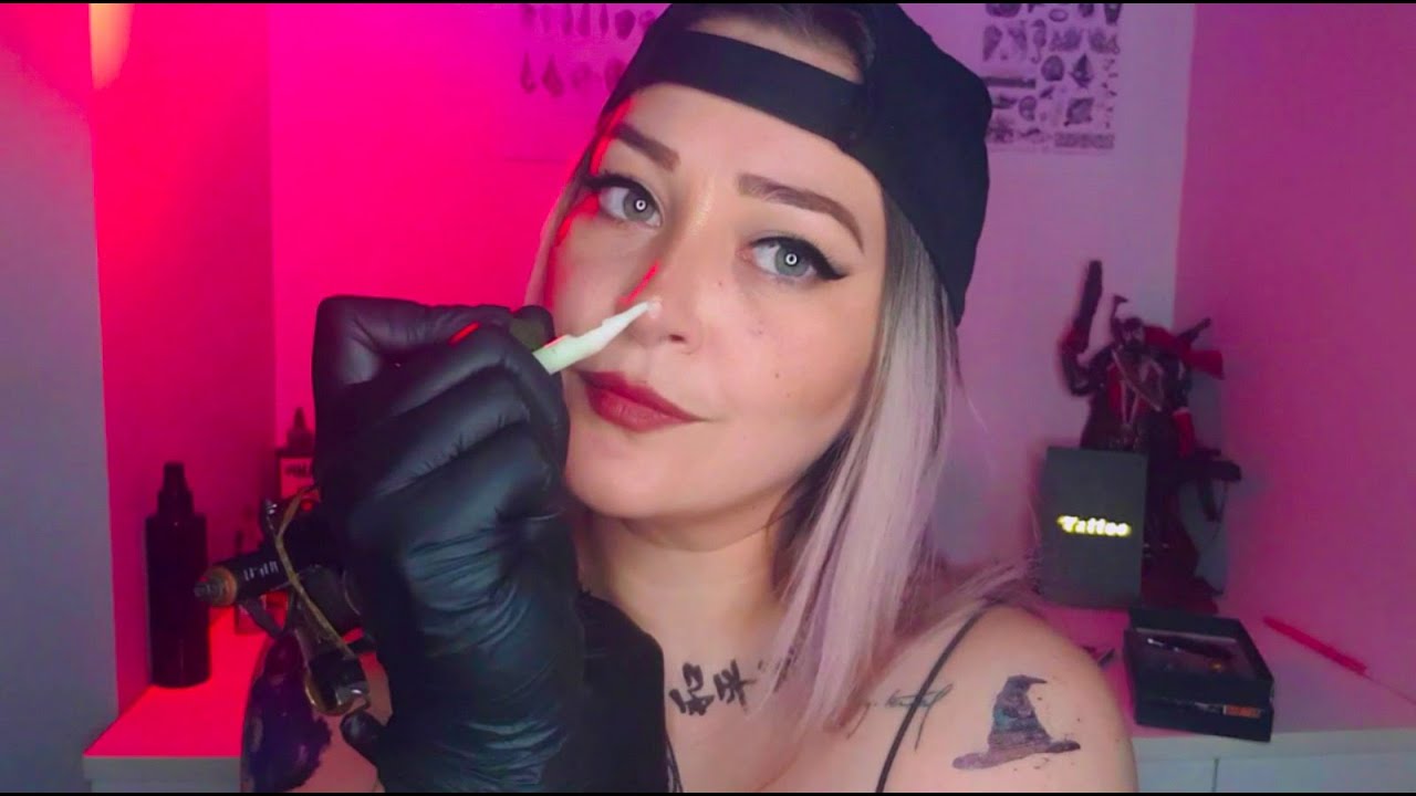 Tattooist RolePlay 2☠️😈 | Kaba, Uyuz Dövmeci Sana Dövme Yapıyor 😈☠️| Türkçe ASMR (Gerçek Dövme Mak.)