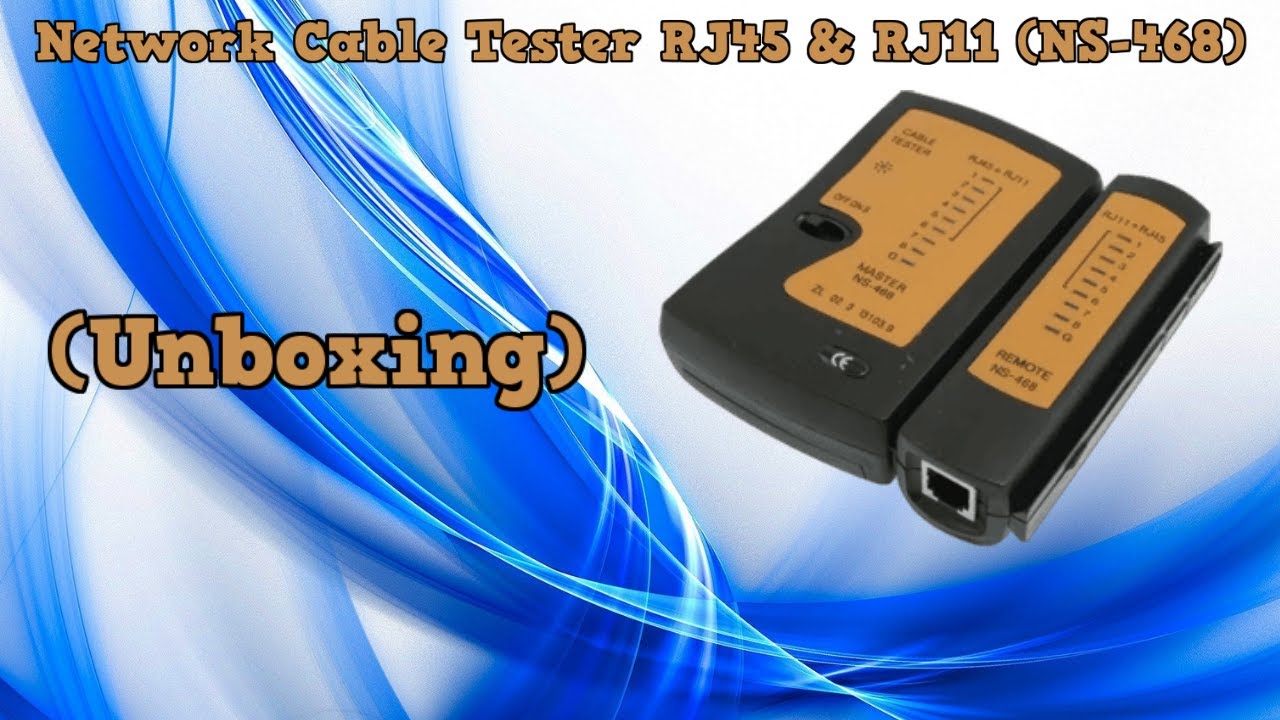 Network Cable Tester RJ45 & RJ11 (NS-468) (Unboxing)