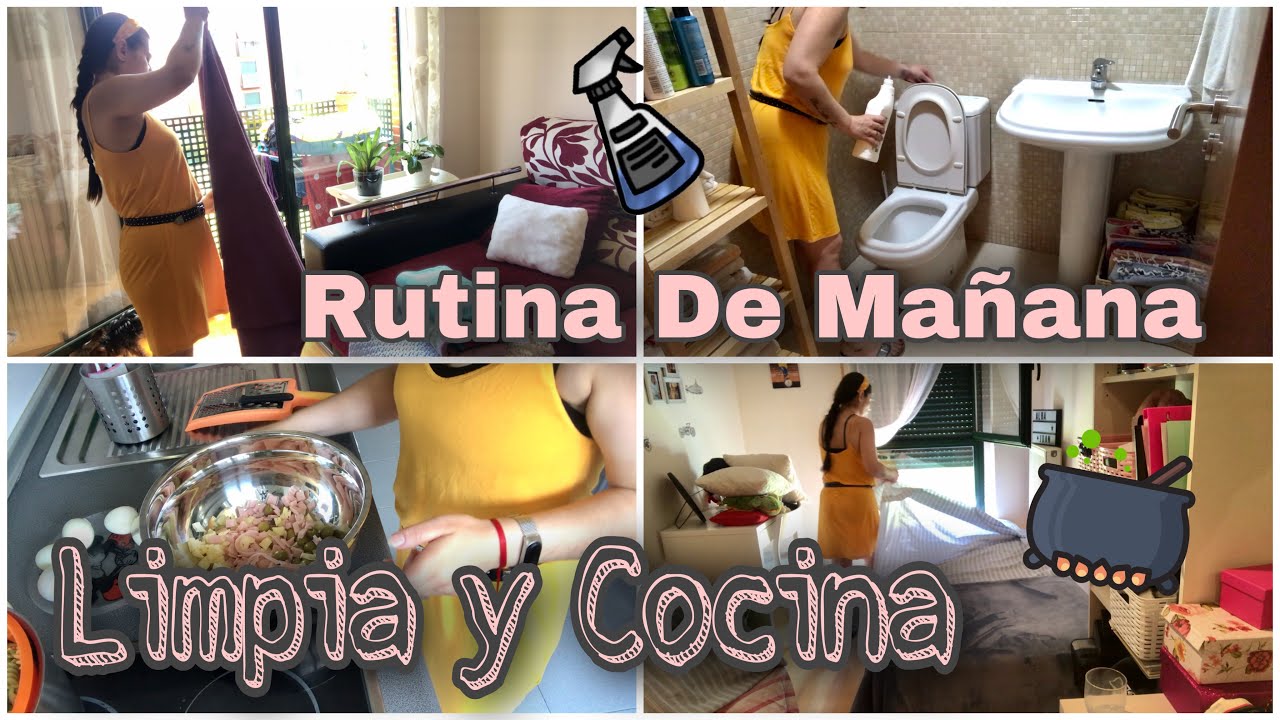 ☀️RUTINA DE MAÑANA☀️ // Limpia y cocina conmigo // Hogar