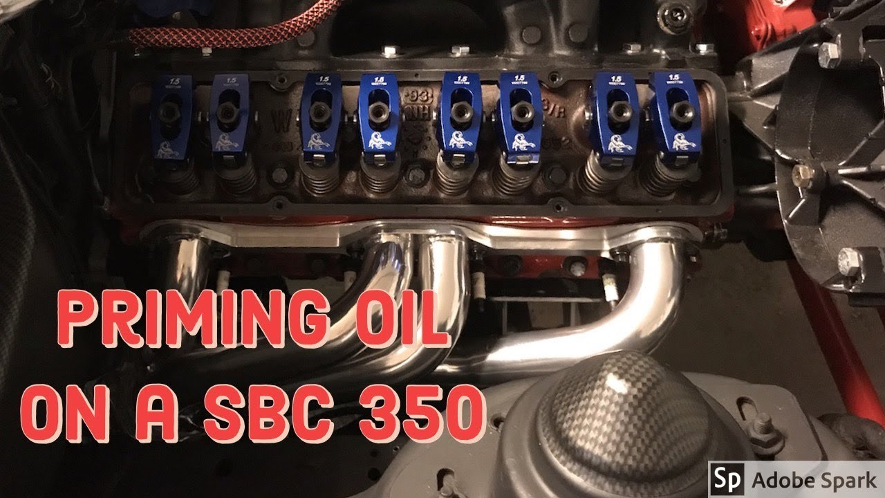 Заливка масла в SBC 350