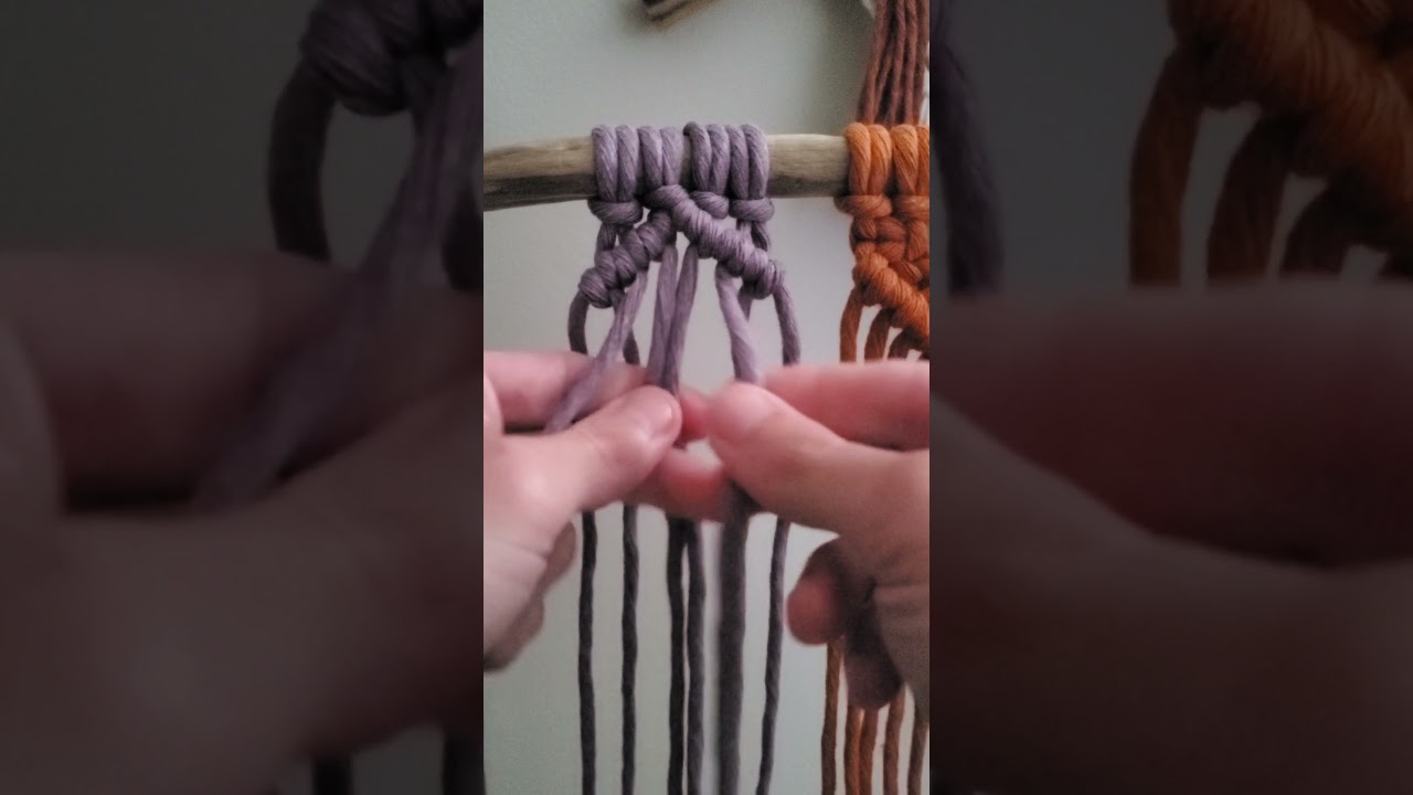 Macrame Diamond Tutorial | Double Half Hitch Knot | Square Knot | Macrame DIY
