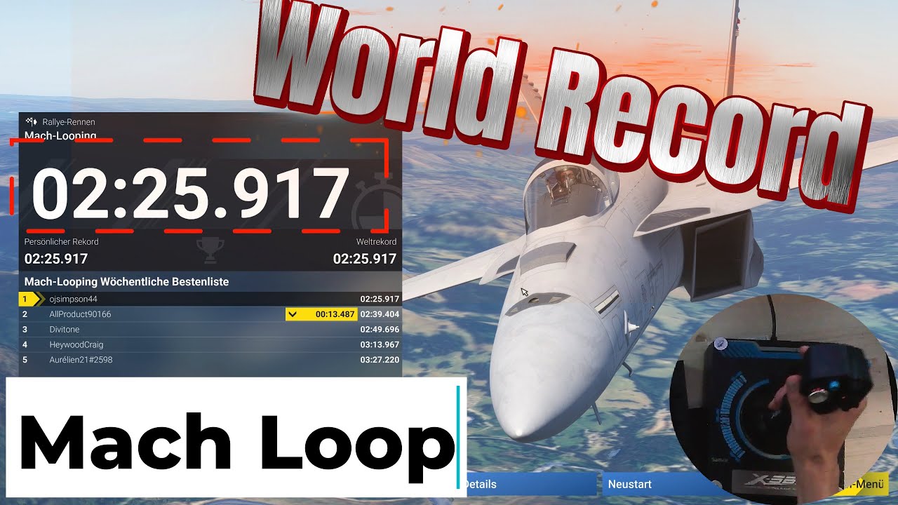 New World Record: 2:25.917 in the Mach Loop Challenge! 🌍✈️