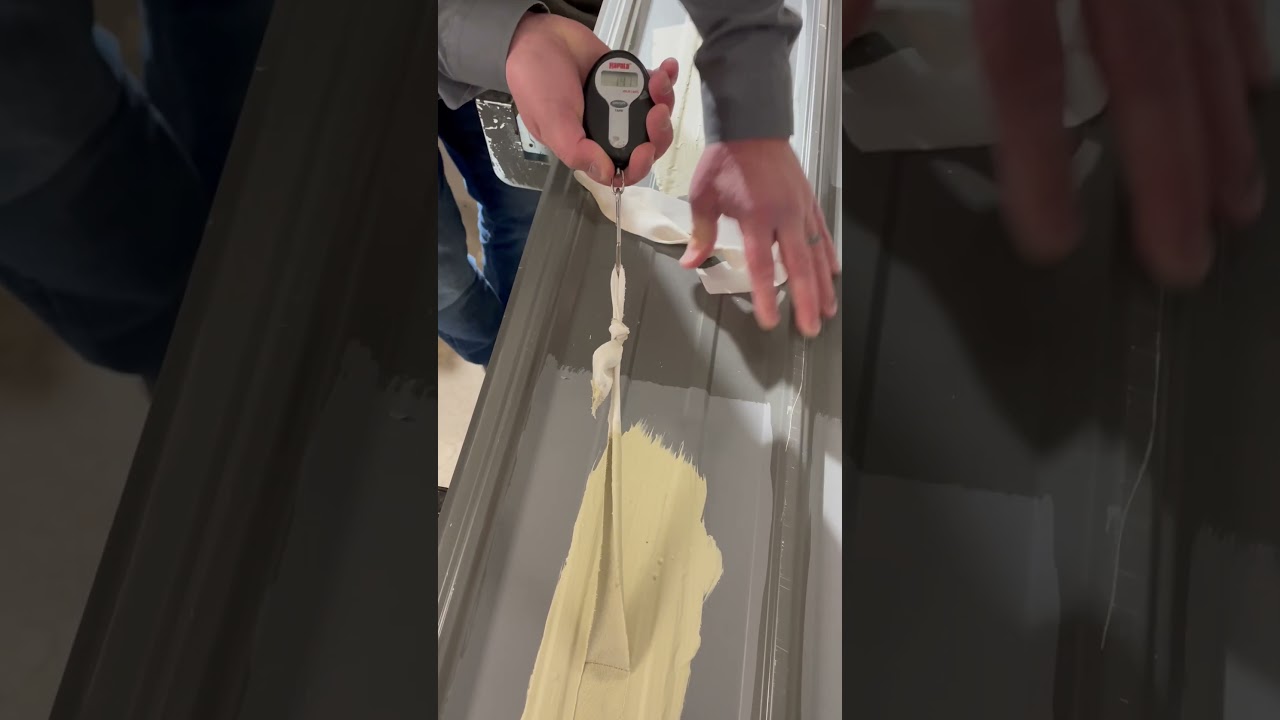 Adhesion TEST. This demonstrates how will coating sticks. #roof  #facility #facilitymanagement